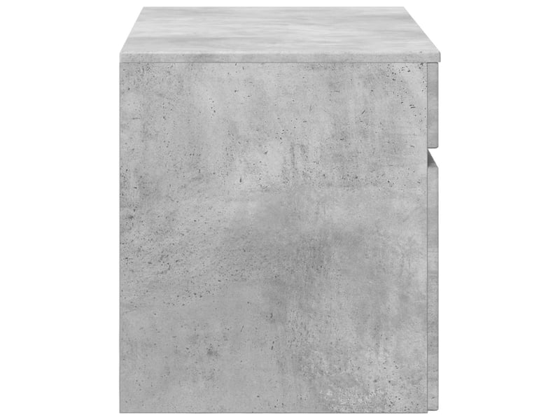  Cabinet salle de bain mural, meuble de rangement gris béton 59x44.5x50 cm  - Conforama D