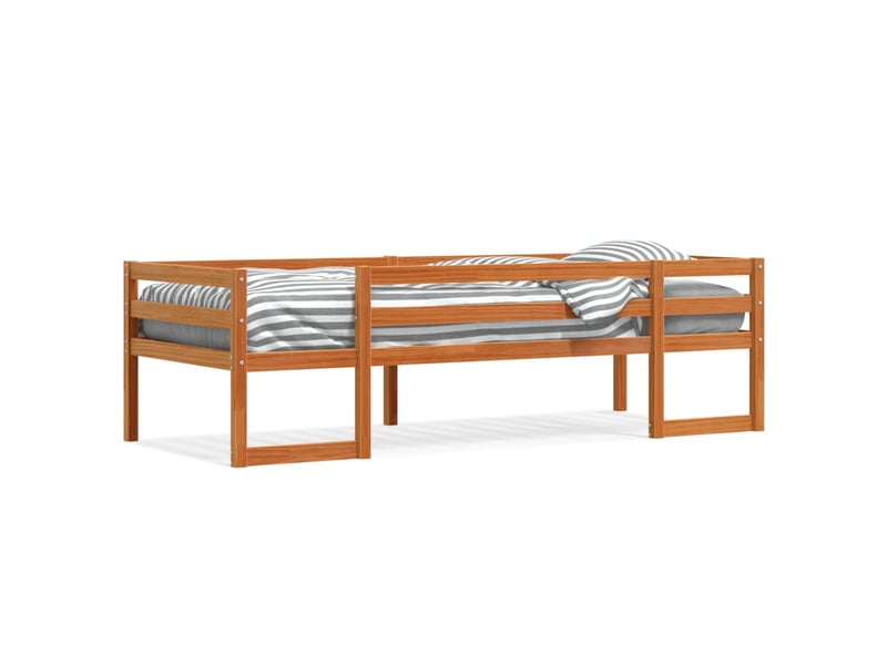  Cadre de lit pour enfants - lit jeune sans matelas  marron 90x190 cm  - Conforama A