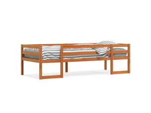 Lit simple 90x190 cm    coloris marron