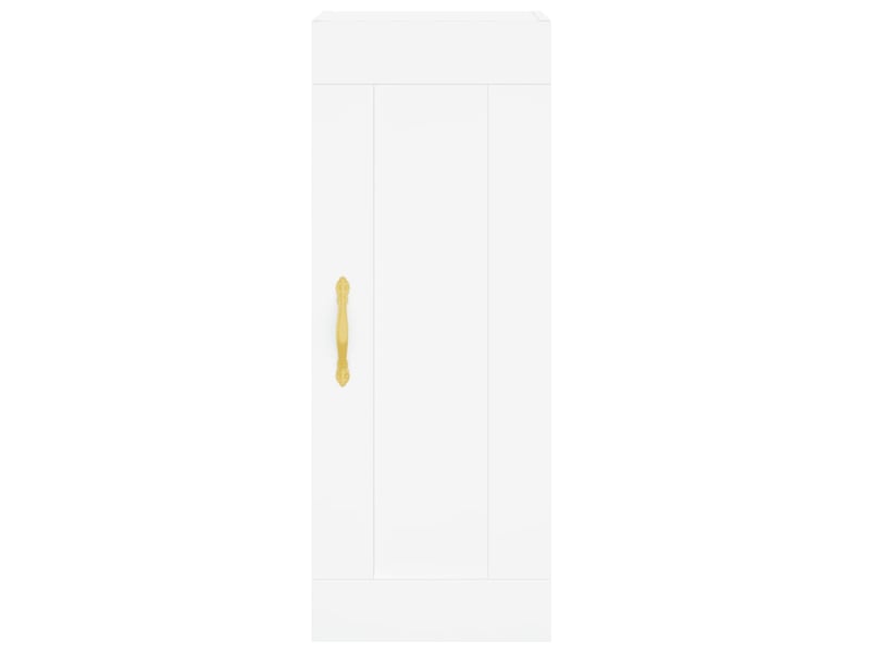  Buffet haut - bahut - meuble de rangement blanc 34,5x34x180 cm bois d'ingénierie  - Conforama E