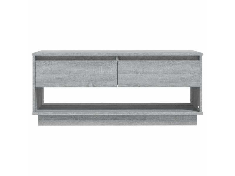  Meuble tv - banc tv - meuble de rangement sonoma gris 102x41x44 cm bois d'ingénierie  - Conforama E
