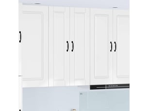 Meuble mural de cuisine, armoire de cuisine blanc brillant 30x31x100cm shl5149