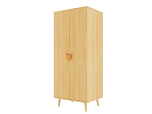 Armoire 70x55x170 cm à deux portes mdf couleur bois naturel