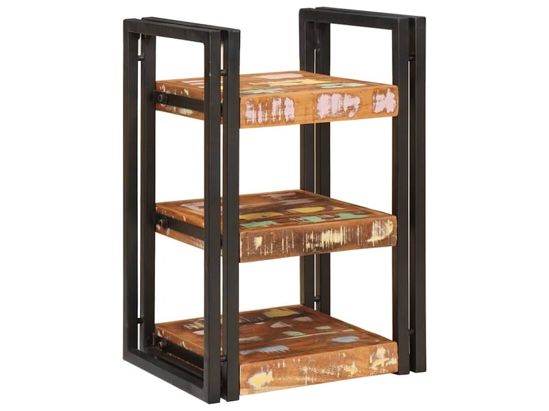  Table de chevet - cabinet de chevet - table de nuit 2 pc marron et noir 38 x 33 x 58 cm  - Conforama A