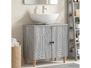 Meuble sous lavabo de salle de bain alkmaar sonoma gris cf64811