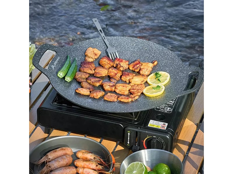 Kit réchaud camping portable 2 en 1 à gaz 2500 w  - Conforama C