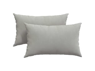 Lot de 2 coussins de canapé, coussins décoratifs tissu gris clair 50 x 30 cm cf58839