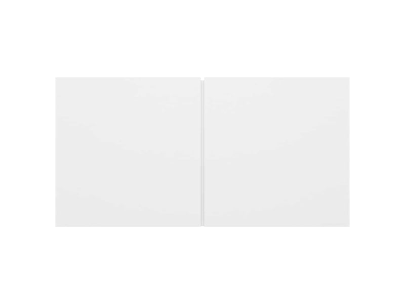  Meubles tv - banc tv - meuble de rangement suspendus 2 pcs blanc 60x30x30 cm  - Conforama E