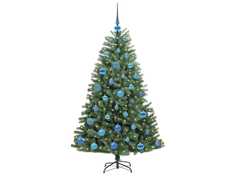  Sapin de noël artificiel, arbre de noël à branches articulées vert 150 cm shl1344  - Conforama C