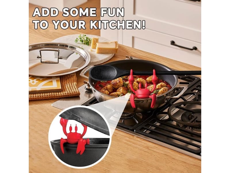  Repose cuillère silicone - gadgets cuisine - résistant à la chaleur - cadeaux de cuisine amusants - support de cuillère antidérapant  - Conforama E