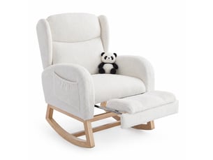 Fauteuil fixe OKWISH  Tissu blanc