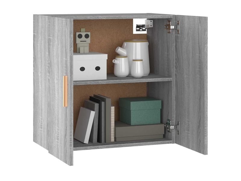  Armoire murale salon, meuble de rangement sonoma gris 60x30x60 cm bois d'ingénierie  - Conforama D
