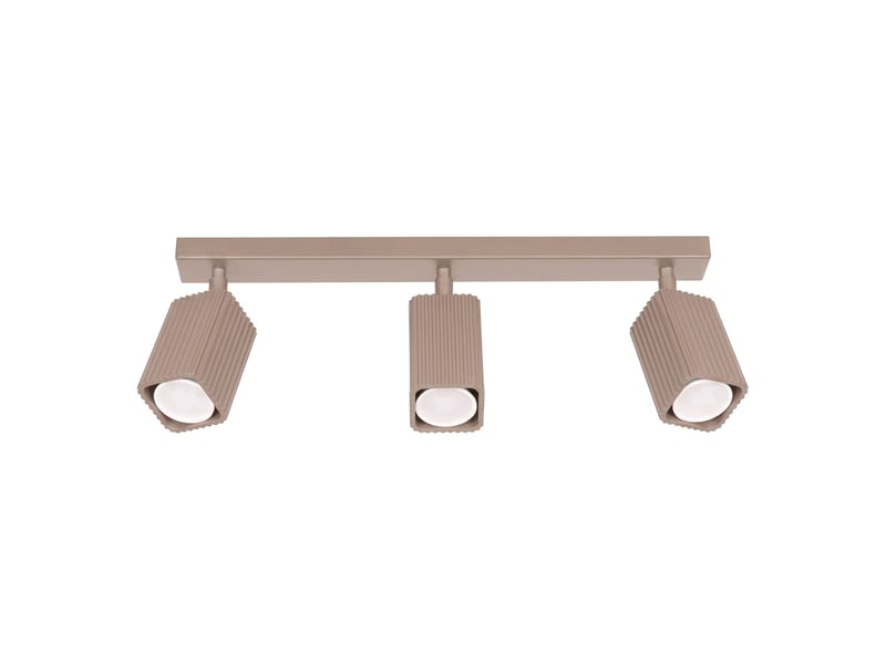  Plafonnier rayo 3l taupe aluminium moderne 16.5x45x6cm SL.3151 - Conforama A