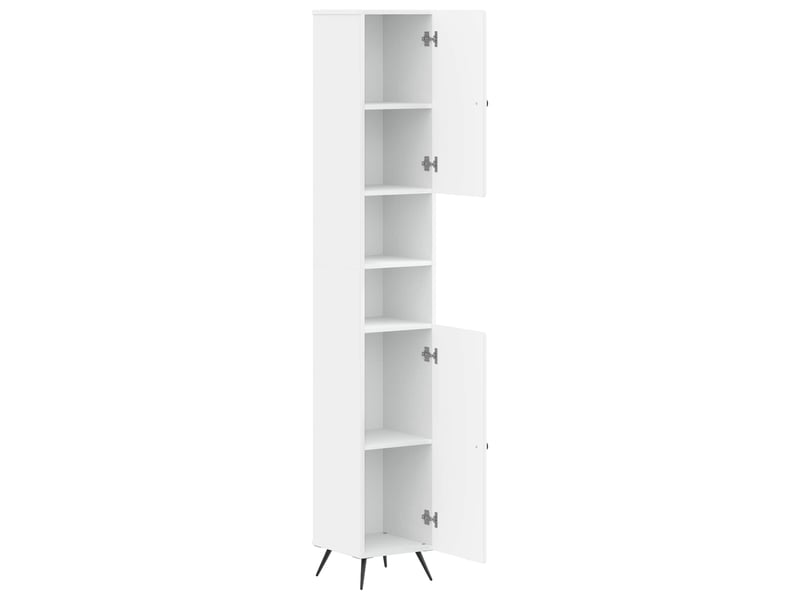  Colonne de salle de bain avec étagère ouverte breda blanc  - Conforama C