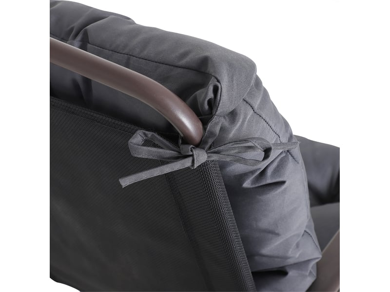 Lot de 2 coussins gris pour chaises à dossier bas, en mousse épaisse, pour votre confort au quotidien  - Conforama E