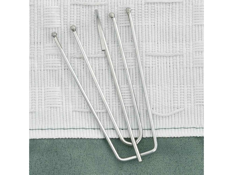  Rideau occultant, rideau black-out d'aspect de lin avec crochets vert 290x245 cm cf43974  - Conforama C