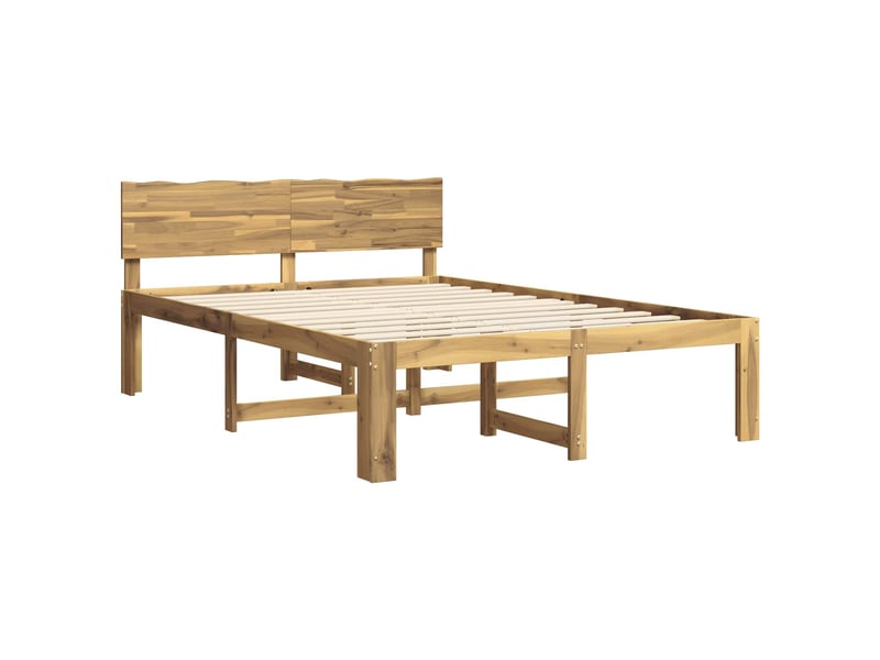 Lit double- lit adulte - cadre de lit double avec tête de lit rostock blanc 140 x 190 cm - Conforama B