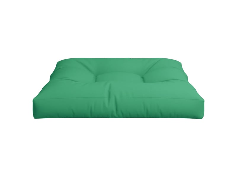  Coussin de palette, coussin de chaise, coussin de canapé vert 80x80x12 cm tissu cf55499  - Conforama E