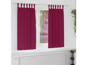 Lot de 2 rideaux occultants, rideaux black-out avec anneaux bordeaux 175 x 140 cm cf44610