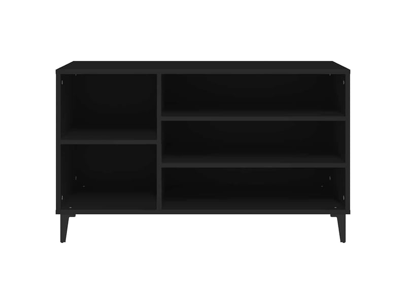  Meuble à chaussure, armoire à chaussures noir 102x36x60 cm bois d'ingénierie shl1597  - Conforama E