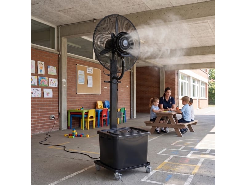  Ventilateur brumisateur 75 cm noir - 280 w - 40 l - surfaces jusqu'à 100m²  - Conforama C