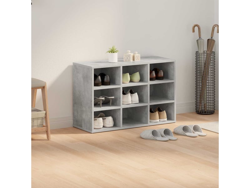  Meuble à chaussure, cabinet à chaussures 77,5x30x51 cm bois d'ingénierie shl227  - Conforama D