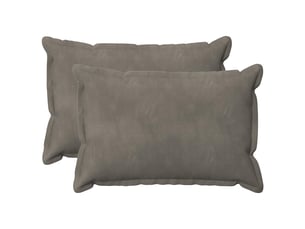 Lot de 2 coussins avec oreiller, coussins décoratifs houten gris clair fløjl cf51047