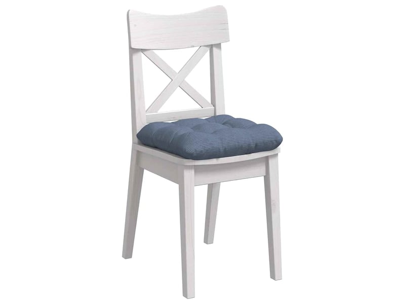  Lot de 4 coussins de siège, coussins décoratifs tissu en velours côtelé bleu 45 x 45 cm cf59979  - Conforama C