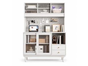 Buffet - 117 cm coloris blanc