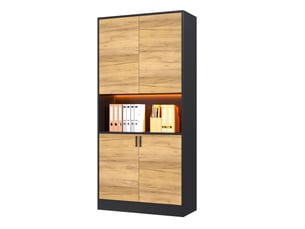 Bibliotheque coloris bicolore 4 étagère(s) <strong>MODENUIT </strong> <strong></strong> - 35 cm x 180 cm