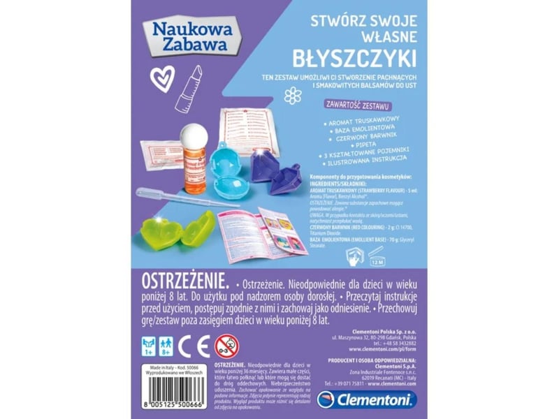  Coffret scientifique clementoni 50066 science  and  jeu - labo à gloss 8005125500666 - Conforama C