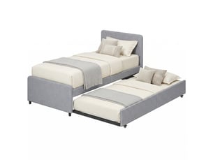 Lit gigogne 90x190 cm WELLTIN coloris gris