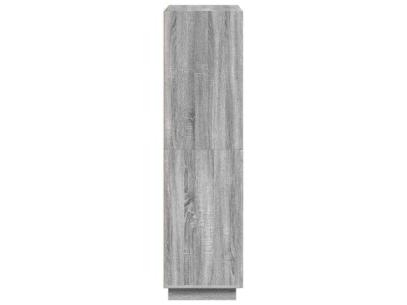 Buffet haut, buffet de rangement sonoma gris 79x41x151 cm bois d'ingénierie - Conforama E