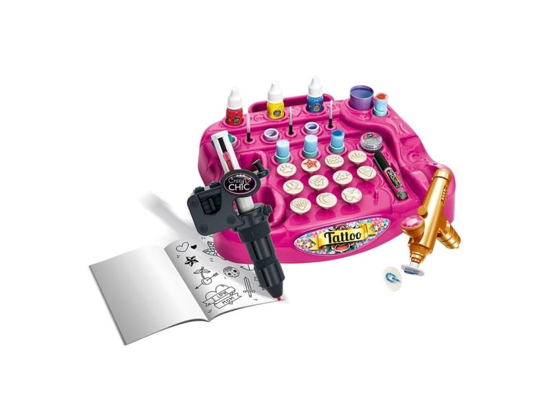  Coffret créatif clementoni 18261 crazy chic - studio de tatouages 8005125182619 - Conforama B