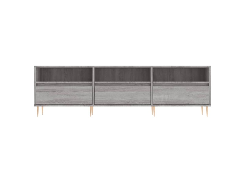  Meuble tv - banc tv - meuble de rangement sonoma gris 150x30x44,5 cm bois d'ingénierie  - Conforama E