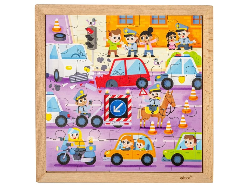  Educo services d'urgence - police  25 pièces de puzzle 8719924067113 - Conforama B