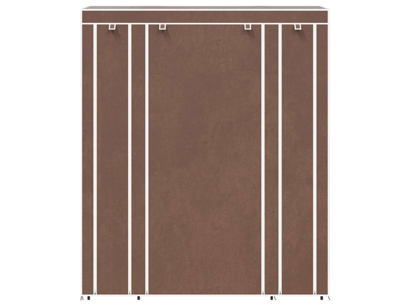  Armoire avec compartiments et tiges 45x150x176 cm marron  - Conforama D