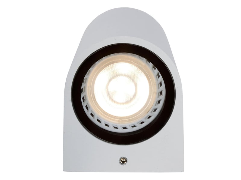 Applique murale cylindrique 2xgu10 blanche - lucide - zaro  - Conforama C