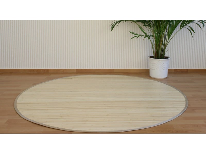  Tapis en bambou rond naturel ø 150cm tap06080  - Conforama E