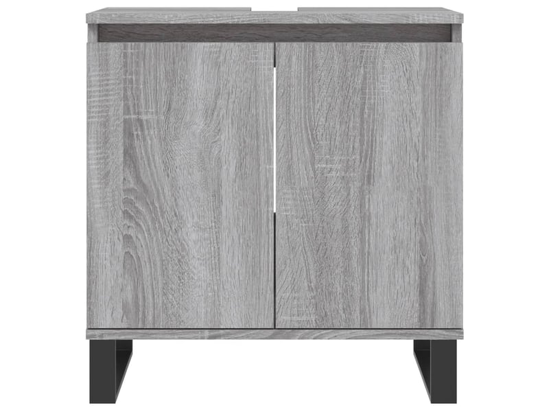  Ensemble d'armoires de salle de bain 3 pcs sonoma gris cf63015  - Conforama D