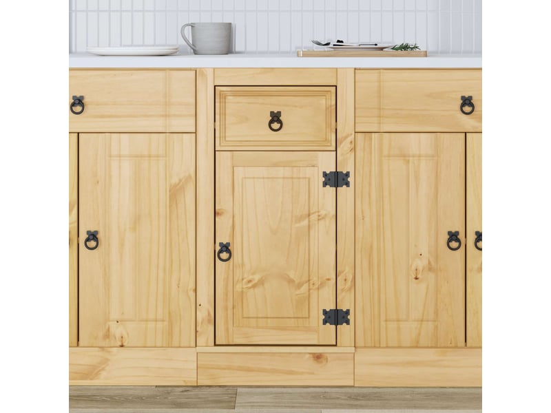  Armoire de cuisine, armoire ski brun miel 40x46x81,5cm pin massif  - Conforama D