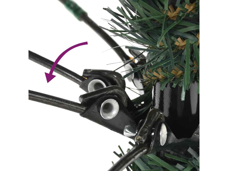  Sapin de noël - arbre de noël artificiel avec support vert 180 cm pvc  - Conforama D