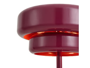 Lampe de table rétro prune 41 cm - ophelia