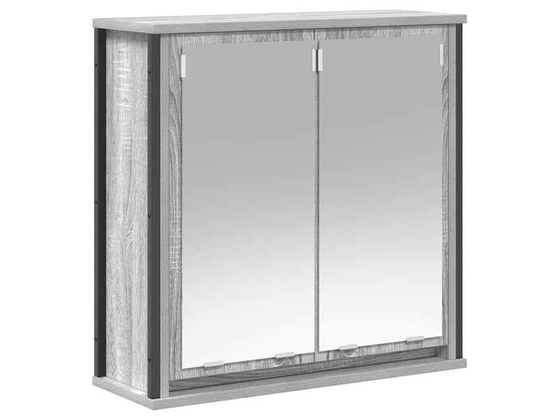  Ensemble de meubles de salle de bain 2 pcs gris sonoma cf63633  - Conforama D