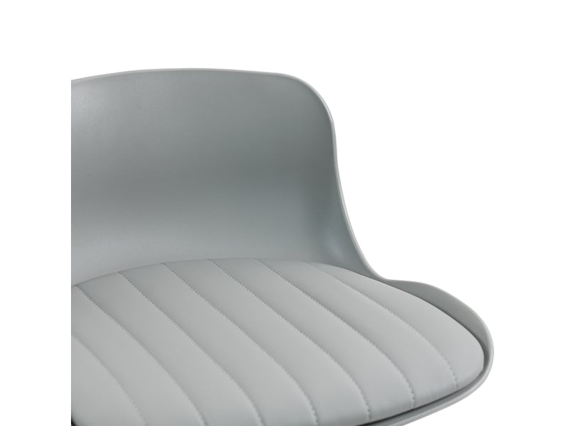  Lot de 2 tabourets de bar réglables pivotants en similicuir gris W3750P450885 - Conforama D