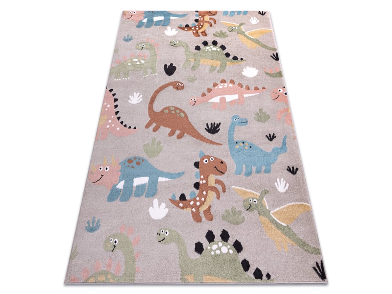  Tapis fun dino pour enfants dinosaures beige  240x330 cm  - Conforama A