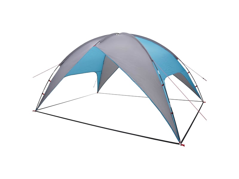 Tente de camping avec un abri imperméable 4 personne bleu shl34321 - Conforama E