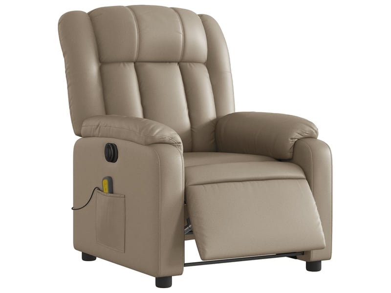  Fauteuil de massage inclinable électrique cappuccino similicuir shl13127  - Conforama C