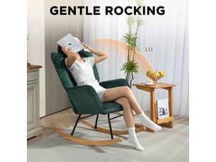 Fauteuil fixe  <strong></strong> Coton / Polyester vert