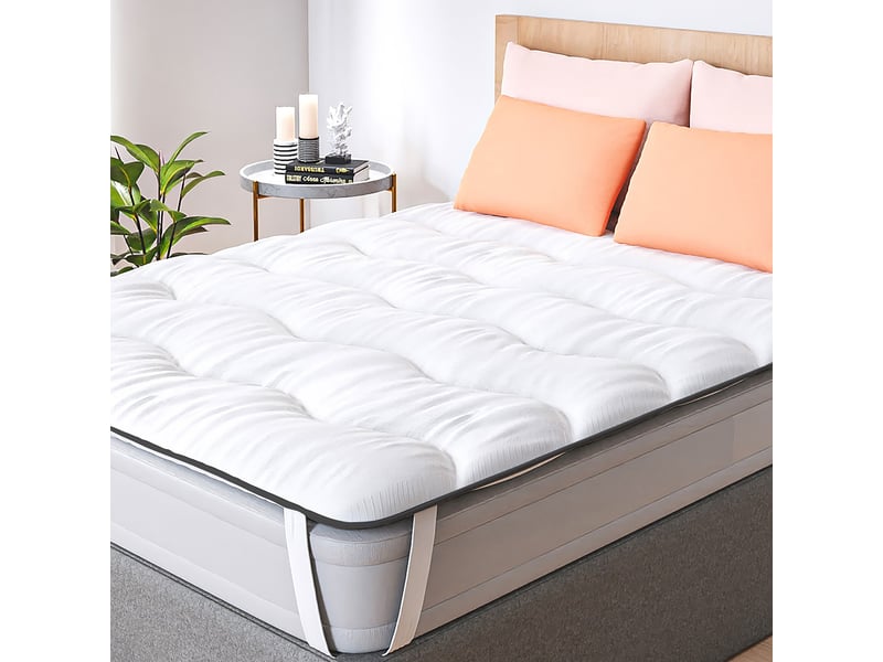  Casabel surmatelas nuage 150 x 200 cm en microfibre, confort optimal, moelleux et respirant  - Conforama B